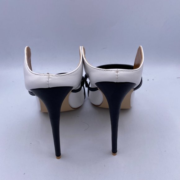 FSJ Mules Pointed Toe Heels Mary Jane Sandals Shoe - Picture 5 of 10